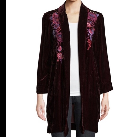 Johnny Was Marcella Velvet Duster NWOT - Picture 3 of 5